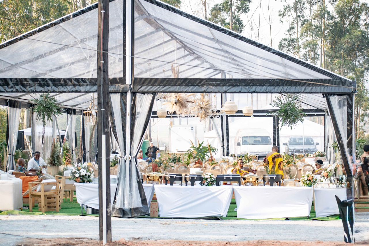 Corporate event setup